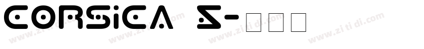 Corsica S字体转换